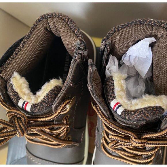 MOUNTAIN CREEK CASUAL FALL AND WINTER ANKLE BOOTS BOYS SIZE 3 BIG KIDS BROWN - Picture 4 of 9